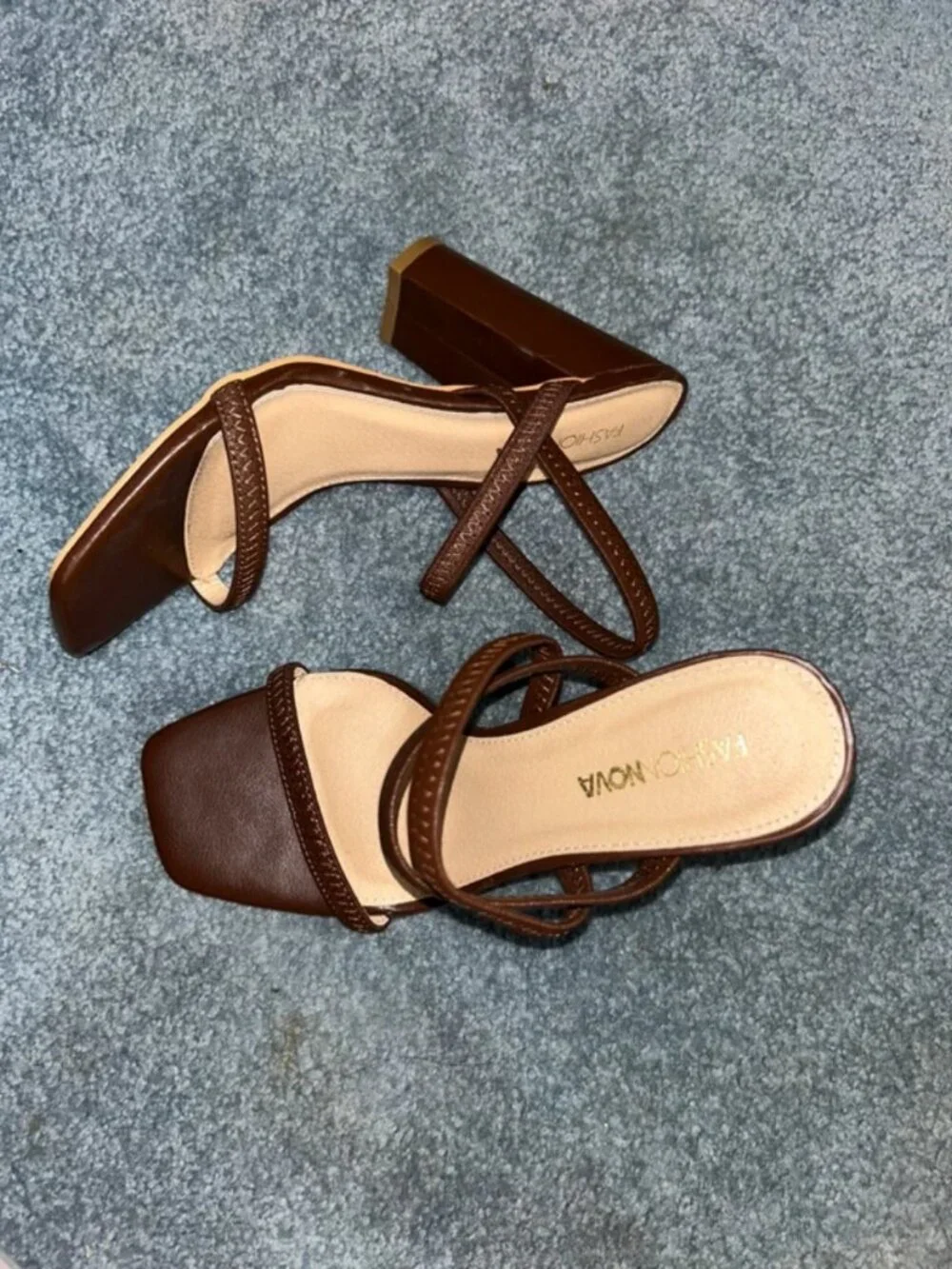 Brown fashion nova heels